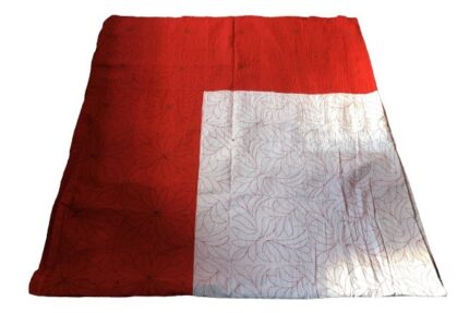 Cotton Nakshi Katha, Hand Made Cotton Nakshi Katha, Nakshi Katha Red and White Color